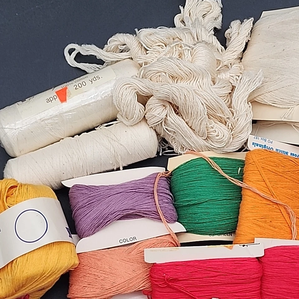 Large lot Candle wicking embroidery craft yarn various colors some New Old Stock - Image 2 of 4