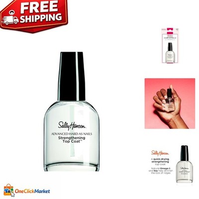 Hard As Nails 0.45oz Top Coat - Transparent Gel for Strong, Glorious Nails