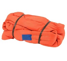 35' Orange Polyester Endless Round Sling 40000 LBS Vertical Capacity for Lifting