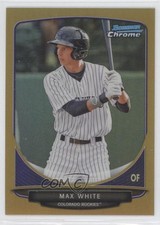 2013 Bowman Prospects Chrome Gold Refractor 43/50 Max White #BCP14 i6j