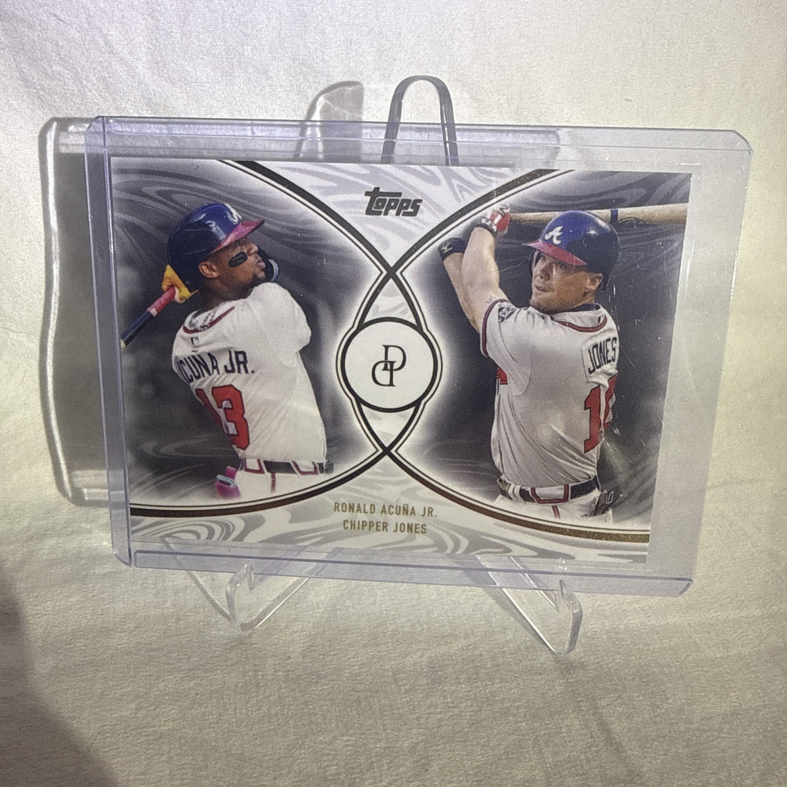 Ronald Acuna Jr. / Chipper Jones 2026 Topps Dynamic Duals Atlanta Braves