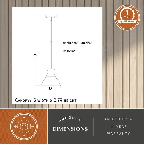 Vaxcel Lighting P0403 9"W Suspension Mini Pendant - Brass - Picture 6 of 11