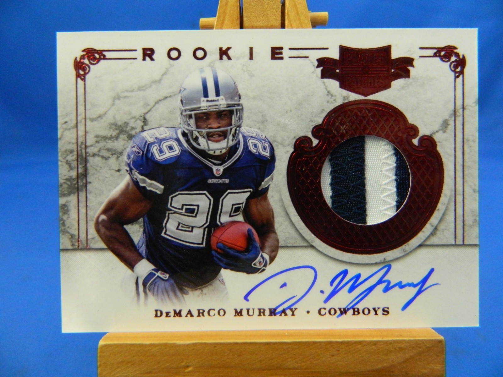DeMarco Murray Panini Plates & Patches #222 Autograph Jersey