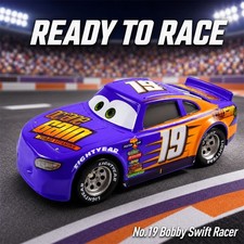 Disney Pixar Cars No.19 Bobby Swift Racer 1:55 Diecast Model Toy Cars Xmas Gifts