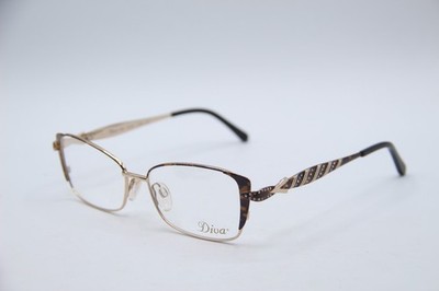 NEW DIVA 5453 C. 854 GOLD HAVANA AUTHENTIC FRAMES EYEGLASSES 53-16