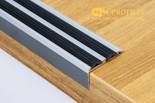 Aluminium Anti-Slip Stair Nosing Edge Trim 200 cm Step Protector Cover Strip