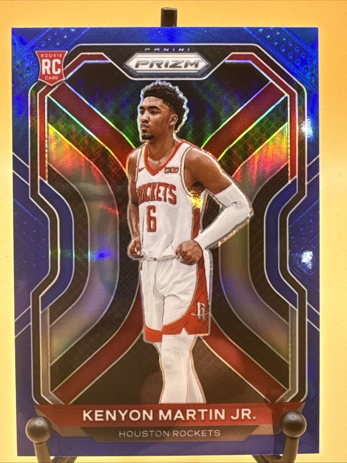 2020-21 NBA Panini Prizm Blue Prizm Kenyon Martin Jr #265 Rockets Rookie /199 RC