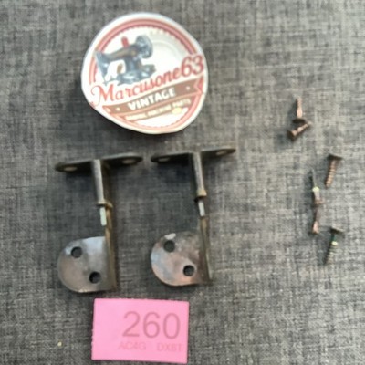 Vintage Singer Tret Nähmaschine Top Klappe Scharniere und Schrauben .simanco 36352