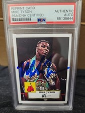 MIKE TYSON PSA/DNA CERTIFIED AUTHENTIC AUTO BOXING CARD