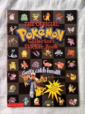 The Official Pok mon Collector s Sticker Book - VTG 1999 - Unwritten On