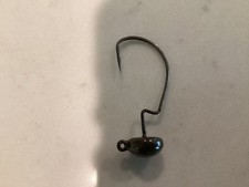24pc  1/8 oz  #1 Ned Rig Style Jig Head, Grn pumpkin Weedless Rig