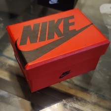 Nike Mini Sneaker Keychain Pair Red/Black/White Plastic in Shoebox w/ Box
