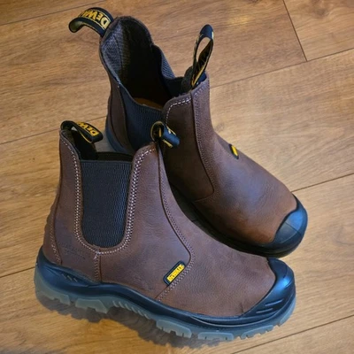 DEWALT Nitrogen Size 9 Brown Water-Resistant Steel Toe Cap Safety Dealer Boot L3 - Image 1 of 4