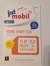 ja! mobil (Congstar) Prepaid Smart Plus  Micro-/Nano-/Mini SIM mit Startguthaben