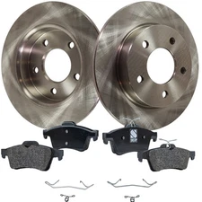 Rear Brake Disc Rotors and Pads Kit For Mazda 3 2006 2007 2008 2009 2010-2013