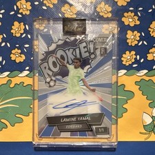 Wild Card Comix Lamine Yamal Rookie Autograph One of One Soccer Trading Card. rookie card picture