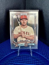 2025 Topps Allen & Ginter Mike Trout Silver Portrait Foil Base Parallel Angels