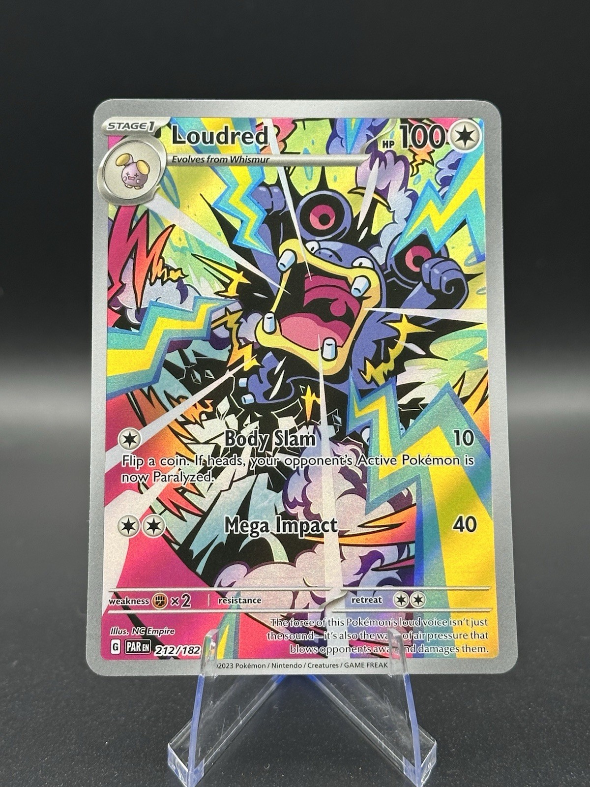 Loudred 212/182 SV04: Paradox Rift Holo NM