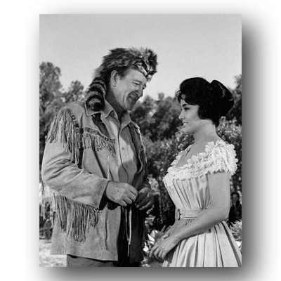 Linda Cristal John Wayne Photo 8x10 The Alamo 1960 Film Set