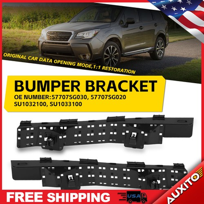 #ad #ad Pair Set 2014 2018 for Forester Subaru Support Bumper Brackets Front Leftamp;Right $20.89