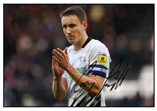 11561. Craig Forsyth Signed Pictures (A4 Prints) Derby County Watford Bradford