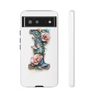 Floral Letter I Phone Case Personalized Cover for iPhone, Samsung & Google Pixel