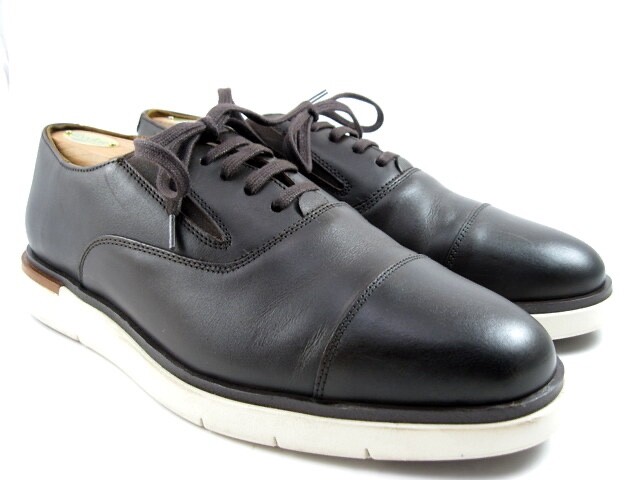 SAOLA Allen Edmonds "CARSON" Slip On Pelle IBRIDO Derby 9 D Espresso *INDOSSATO UNA VOLTA (531N