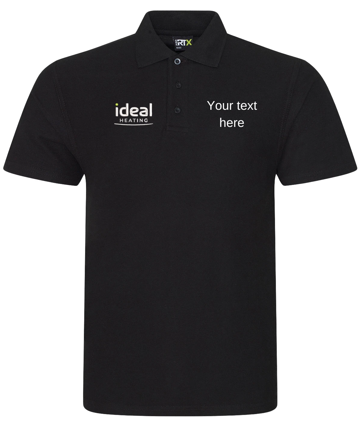 Ideal polo plumber boiler fitter work wear, embroidered polo shirt