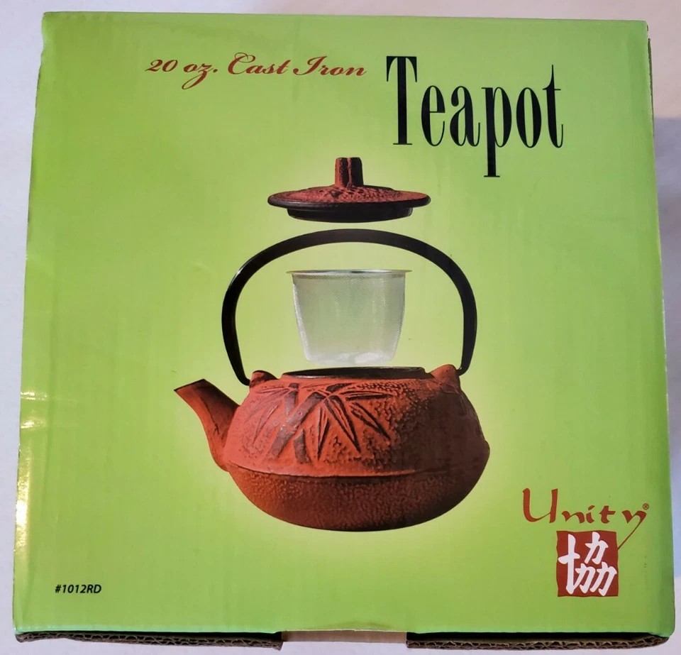 Tetera Osaka Old Dutch International 1012RD de hierro fundido rojo 20 OZ Tetsubin Foto 2 de 4