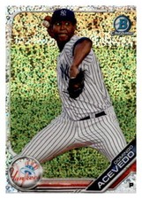 2019 Bowman #BCP-34 Domingo Acevedo Chrome Prospects Speckle Refractor #/299