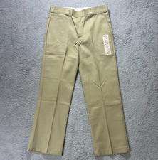 Dickies Original Fit 874 Work Pants Khaki Men's W34xL30 Actual W36xL29 VTG NMT
