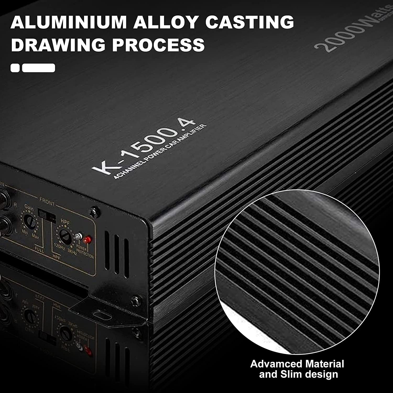 2000W 4 Channel Amplifier Car Audio Car Amplifiers Subwoofer Amplifier