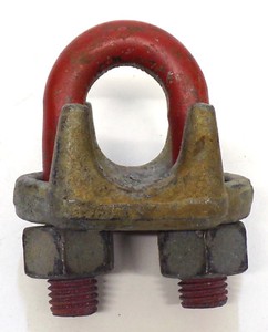 GENUINE CROSBY RED U-BOLT WIRE ROPE CLIP 2001653, G-450, 1"
