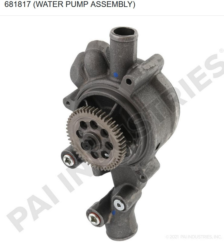 Water Pump for Detroit Series 60 (49 Gear Teeth). PAI