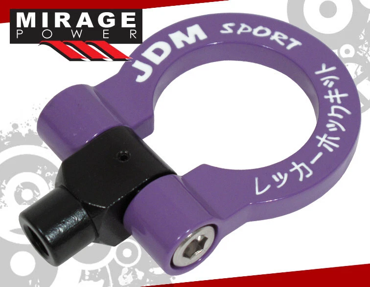 Jdm Sport 2006+ Lexus Is250/Is350 Heavy Duty Steel Purple White Tow Hook Kit Foto 3 de 3