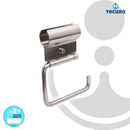 tecuro WC / Toilettenpapierhalter für Stütz- und Haltegriffe - Edelstahl poliert - Bild 1 von 2