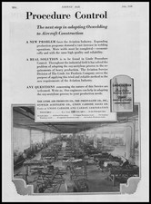 1930 Linde Air Co. New York City Photo Oxweld Aircraft Factory  Vintage Print Ad
