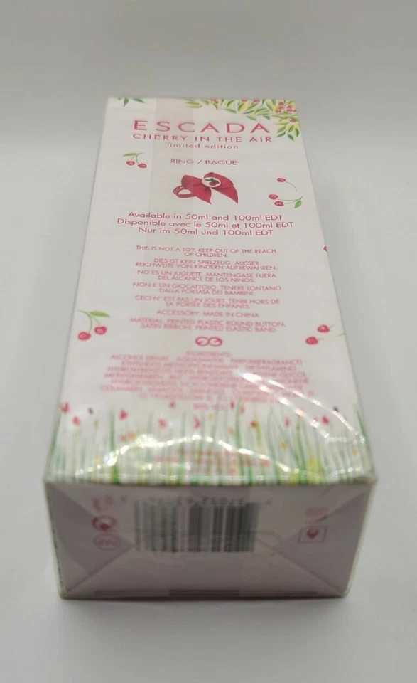 (RARE) ESCADA CHERRY IN THE AIR 100ML / 3,3OZ Eau de Toilette NEUF/ NEW, SEALED - Photo 3/3