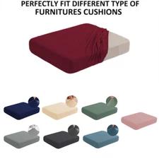 Jacquard Stretch Individual Sofa Seat Cushion Covers Couch Removable Protector