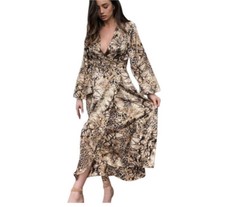 Cooper St Women’s Can’t Wait LS Midi Dress Animal Print Size 6