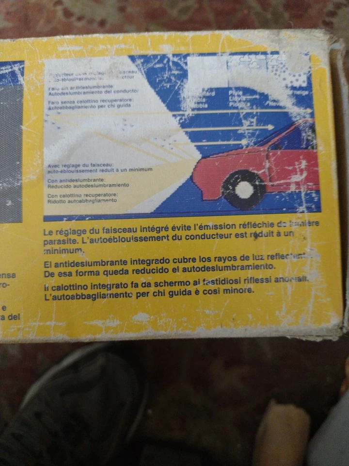 Faros antiniebla negros Hella 160 originales en VW Porsche Mercedes y camiones envío gratuito Foto 4 de 4