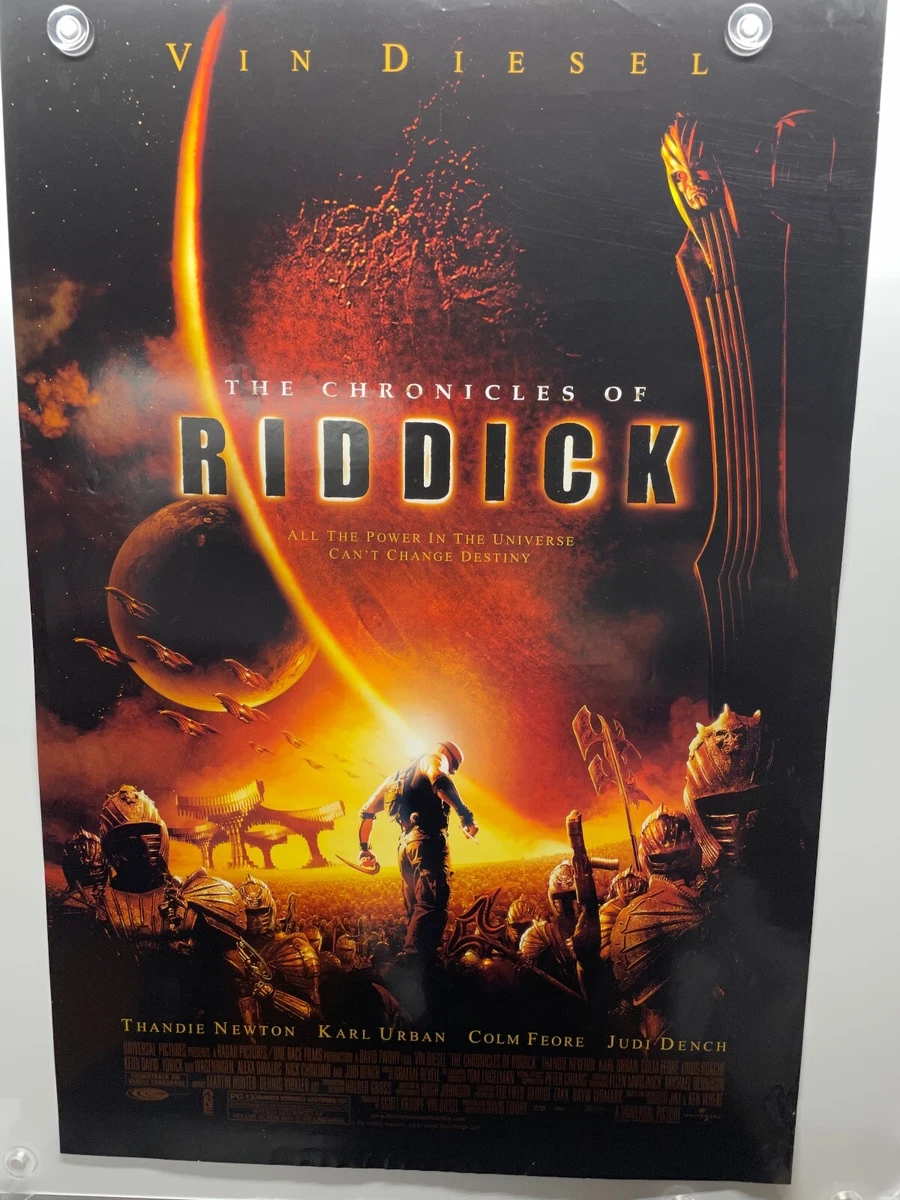 The Chronicles of Riddick Movie Poster Wall Decor Sign - 12x8 Inch Metal  Sign Wall Decor Sign,cave,bar,club,home Wall Art Metal Tin Sign Halloween  ...