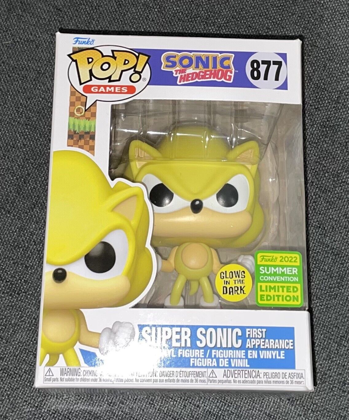 Funko Pop Sonic the Hedgehog Super Sonic primeira aparição exclusiva