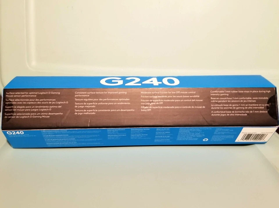 Logitech G240 Cloth Gaming Mouse Pad Black #943000093 NEW IN BOX - Image 2 of 3