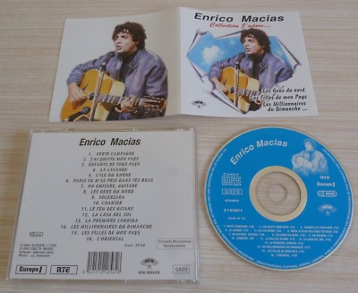CD ALBUM SAMMLUNG ICH LIEBE ENRICO MACIAS 16 TITEL 2001 ZUSAMMENSTELLUNG