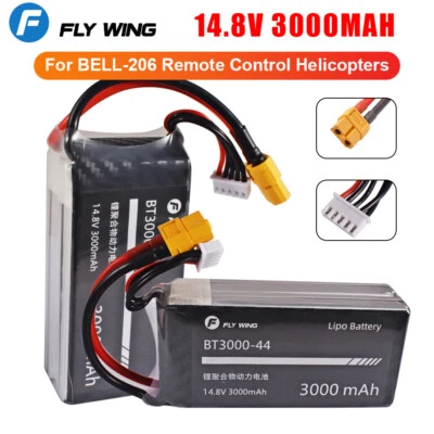 FLYWING Fly wing 14.8V 3000mAh batteria lipo per elicottero UH-1 / UH-1 V4 / Bell-206
