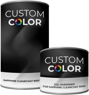 Custom Color Klarlack Sapphire 2K 2:1 mit dem Custom Color Klarlack-Härter 1,5L