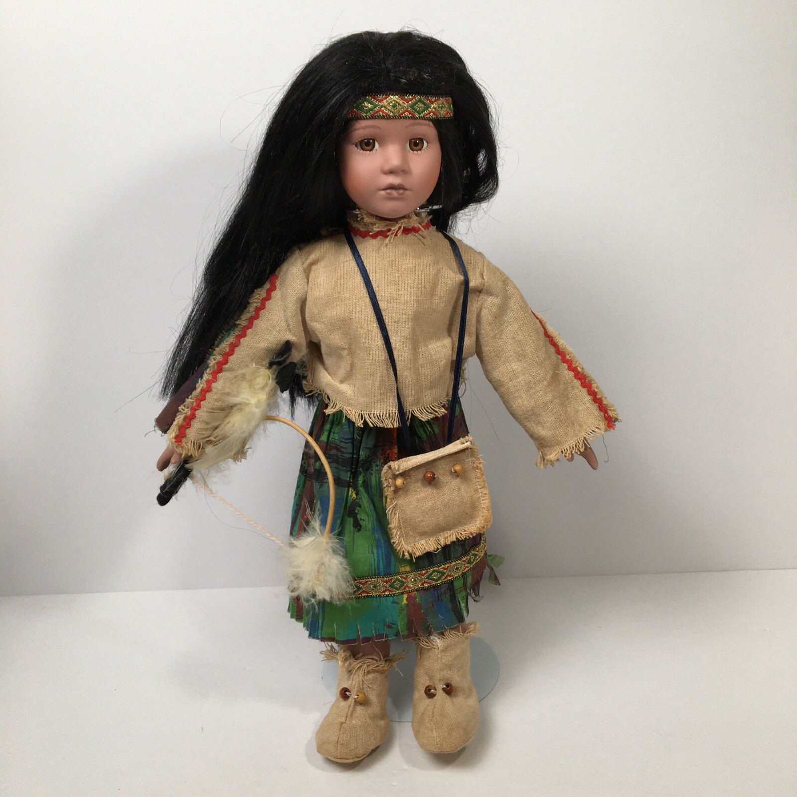Vintage Native American Girl Doll For Good Luck Good Fortune Many Blessings