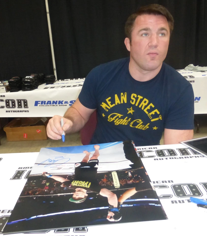 Foto firmada por Chael Sonnen UFC 16x20 certificado de autenticidad PSA/DNA 159 148 117 98 A Foto 3 de 4