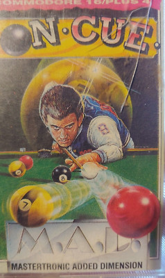 On Cue (Mastertronic 1987) Commodore 16 116 +4 (Tape, Manual, Box) works 8-bit